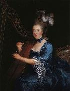 Portrait of Genevieve Rinteau de Verrieres, Mistress of Maurice de Saxe Francois-Hubert Drouais